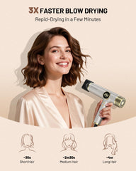 HITTIONA dryer offers multiple settings for versatile styling and smart heat control.