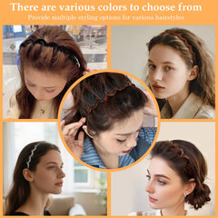 HJKLIUT high-cranium hair band slip-on design adds instant fullness