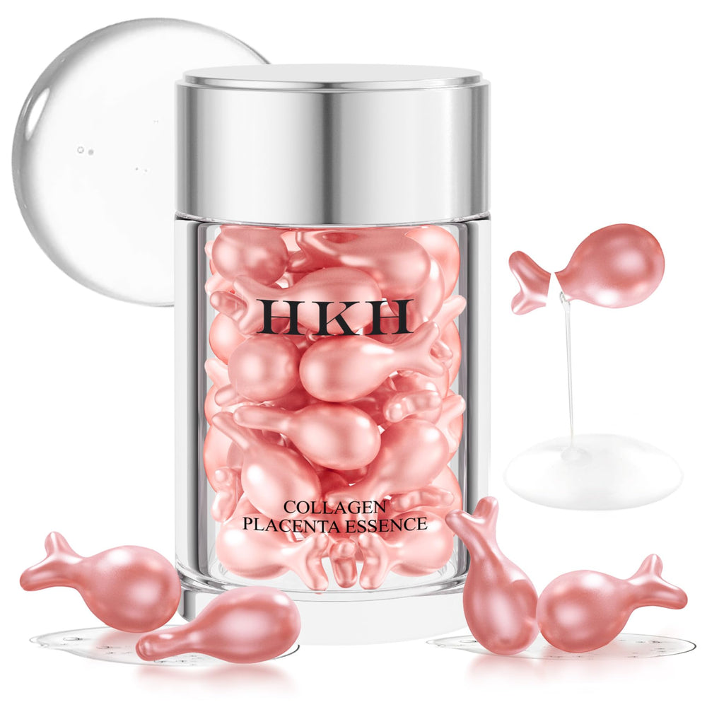 HKH Retinol Serum Capsules bottle illustrates compact, salon-grade nighttime skincare.
