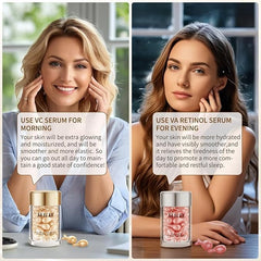 HKH Retinol Serum Capsules travel-case highlights leak-proof capsules for on-the-go skincare.