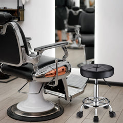 HMTOT Round Stool swivel mechanism enables effortless 360-degree rotation during treatments.
