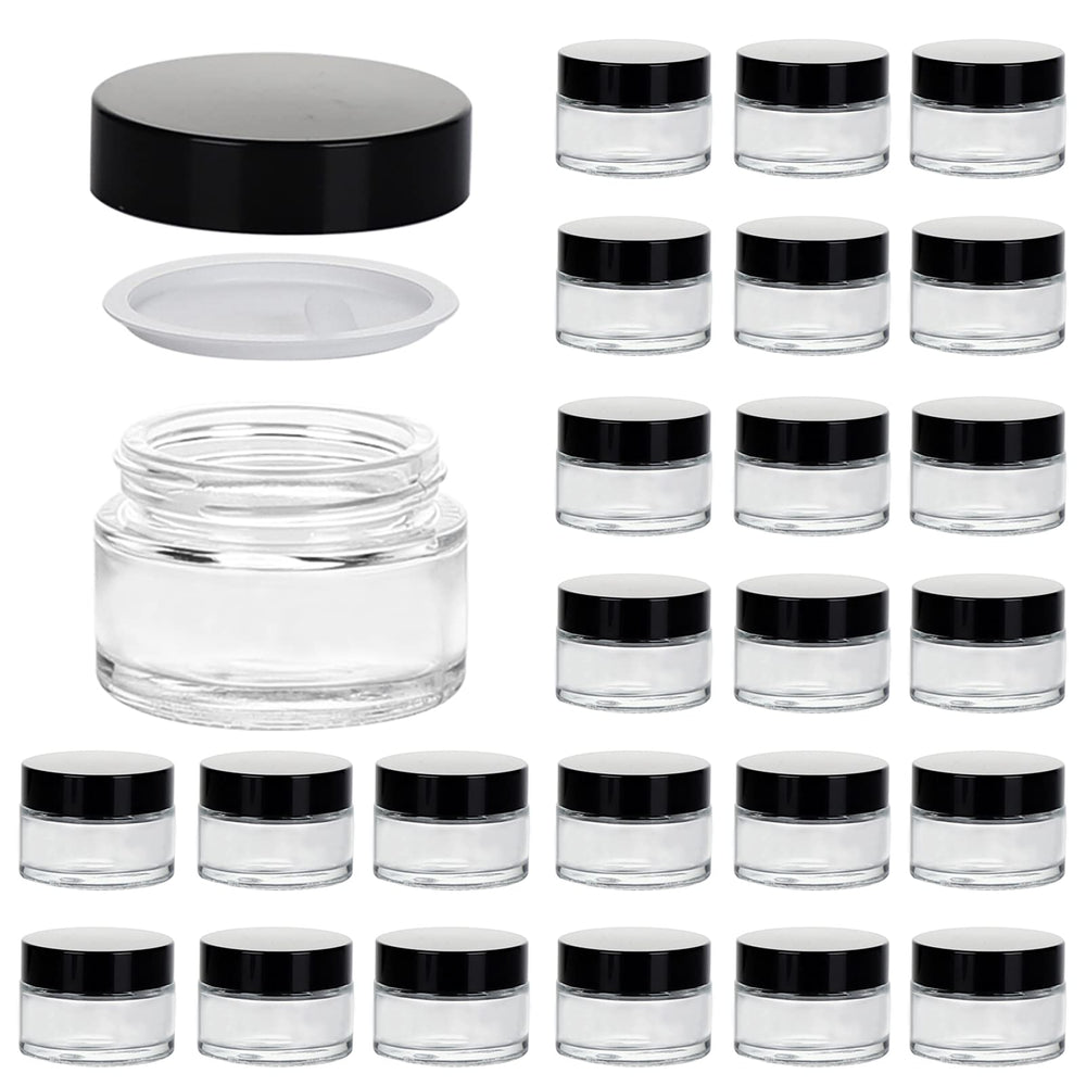 Hoa Kinh 1oz glass jar with lid close-up for travel-friendly, leak-proof storage.