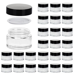 Hoa Kinh 1oz glass jar with lid close-up for travel-friendly, leak-proof storage.