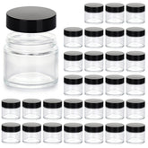11 Hoa Kinh 2oz glass jar with lid top view for portable travel storage of creams.