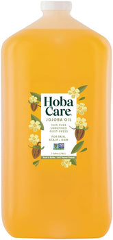 HobaCare bulk jojoba oil 128oz bottle for versatile skin and hair care