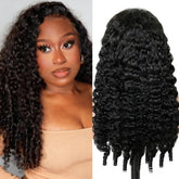 Hogu Burmese curly wig 13x6 lace-front 26inch, natural-volume daily wear.