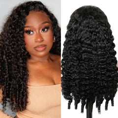 Hogu Burmese curly wig 13x6 lace-front 26inch, natural-volume daily wear.