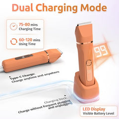 HOHOLE hypoallergenic blades closeup demonstrates gentle trimming