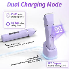 HOHOLE nose hair trimmer head close-up for safe, precise nasal grooming