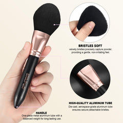 HOIFA Silkpuff premium synthetic bristles for even powder pickup