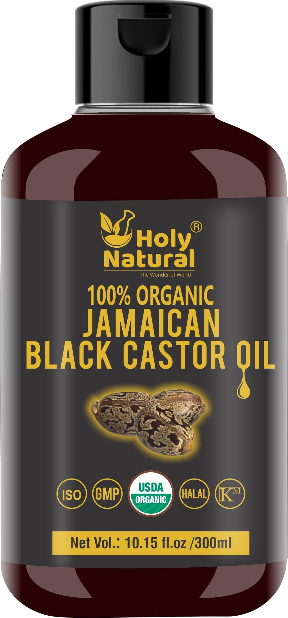 Holy Natural bottle for scalp nourishment and hair care.