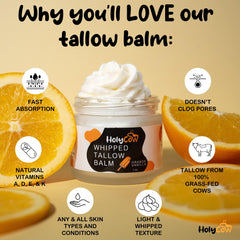 HolyCow Organic jojoba oil blend on cream surface emphasizing non-comedogenic hydration
