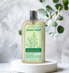 Home & Body Company Lavender Chamomile bottle for calming relaxation during bath.