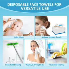 homexcel face towels absorbent wet-use example with makeup removal precision