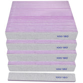 HomeyEra 100/180 grit double-sided nail file profile for quick acrylic shaping