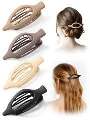 Homsoil matte flat claw clip closeup demonstrates secure grip for all-day style.