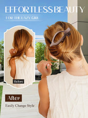 Homsoil non-slip-grip clip holds thick or thin hair securely.