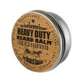Honest Amish Heavy Duty Beard Balm twist tin close-up: softens beard and reduces breakage