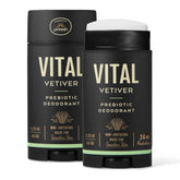 Honestly pHresh prebiotic deodorant for men with Vital Vetiver tube delivering long-lasting freshness.