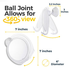 HONEYBULL fogless mirror in shower use capturing clear reflection while steaming