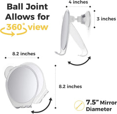 HoneyBULL fogless mirror swivel angle enables flexible, precise grooming