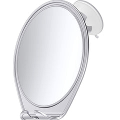 HoneyBULL fogless shower mirror with suction for fog-free shaving and clear reflection