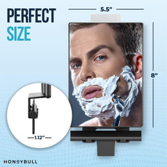 HONEYBULL water-tank-activated-fogless demonstrates warm-water setup for clear makeup removal.