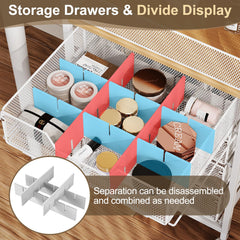 Hongtamoya Makeup Cart with 360-degree wheels for flexible mobile setup and easy repositioning.