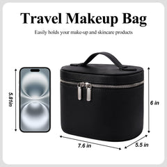 honitty makeup bag compartments inside for customizable arrangement.