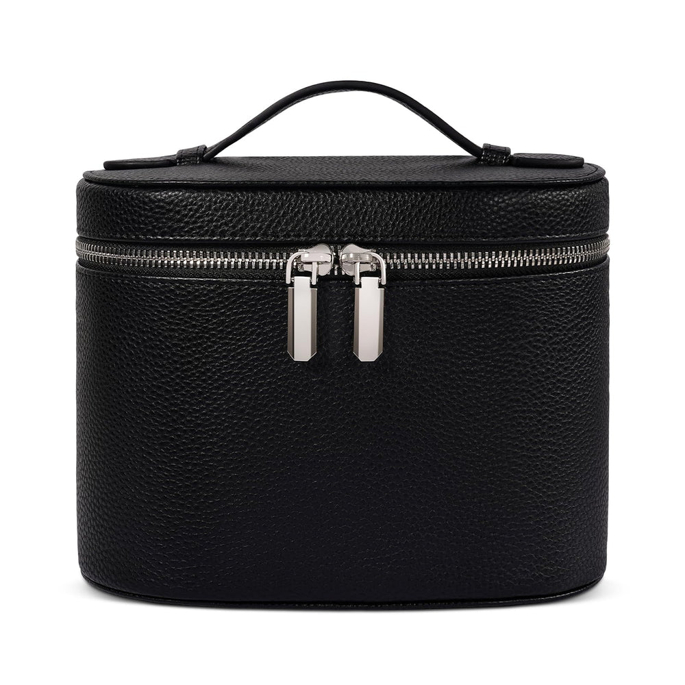 honitty makeup bag travel case with handle enables portable organization on the go.