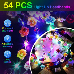 HONLYNE LED flower crown adjustable fit for kids and adults.