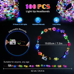 HONLYNE LED flower crown eco-friendly materials for comfortable wear