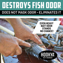 Hook Ya gardener hands cleaned after soil and plant residue.