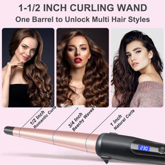 Hopopower curling wand auto-off feature for safety and peace of mind