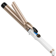 Hoson curling iron 1.25-inch barrel front view for easy long-hair curls.