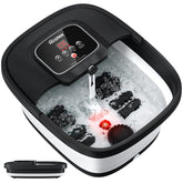HOSPAN collapsible foot spa with heat, bubble and red light for home spa sessions.