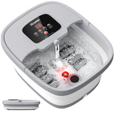 HOSPAN collapsible foot spa with heat and bubbles for soothing at-home relaxation.