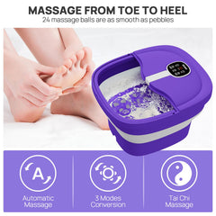 HOSPAN foot bath bubble-massage creates spa-like warmth for tired feet.