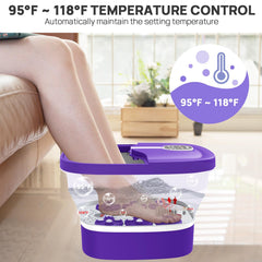 HOSPAN foot spa 24-shiatsu-balls deliver soothing kneading across soles.