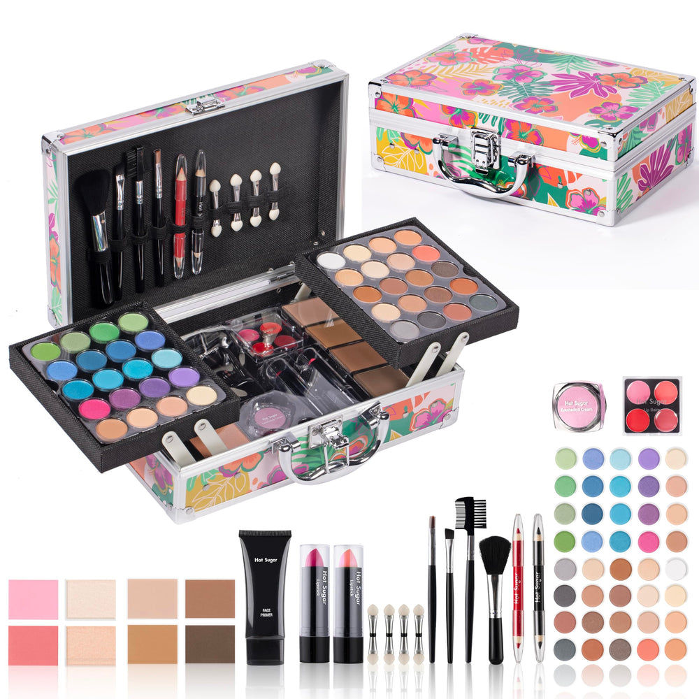Hot Sugar makeup kit travel case opened for organized party-ready looks.