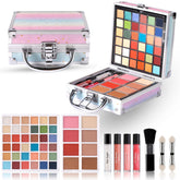 Hot Sugar rainbow-train-case with colorful makeup for pretend play and gifts