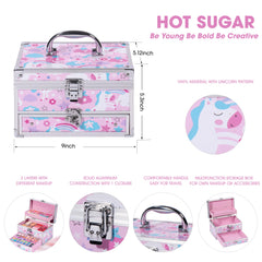 Hot Sugar teens makeup kit palette close-up highlights vibrant pigments for daily wear.