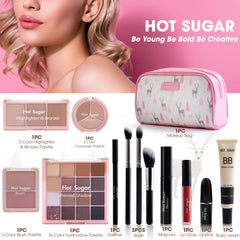 Hot Sugar highlighter and bronzer palette adds radiance and contour possibilities