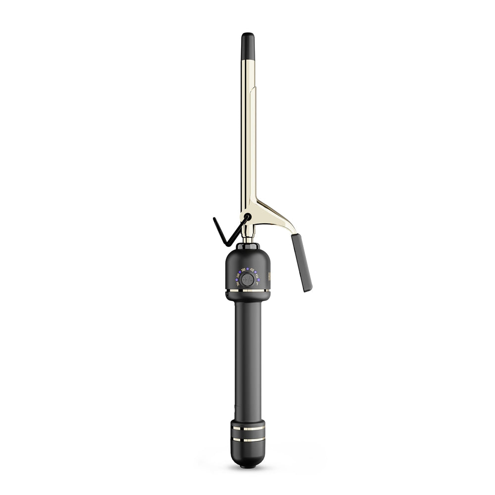 HOT TOOLS 24K Gold half-inch extended-barrel curling iron for long-lasting defined curls.