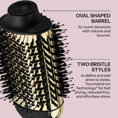 HOT TOOLS Boar Tech 2 Bristles with Silkglide provide smooth finish