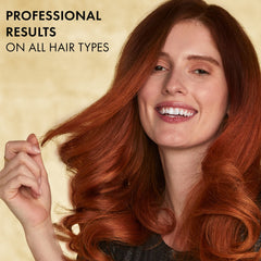 Hot Tools Pro Artist 24K Gold Curlbar ergonomic design reduces strain