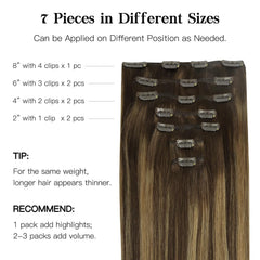 HOTBANANA straight Remy clip-ins for a sleek, seamless look.