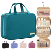 HOTOR travel toiletry bag with hanging hook demonstrates organized compact storage for trips