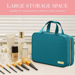 HOTOR toiletry bag open compartments allow quick access to essentials during travel