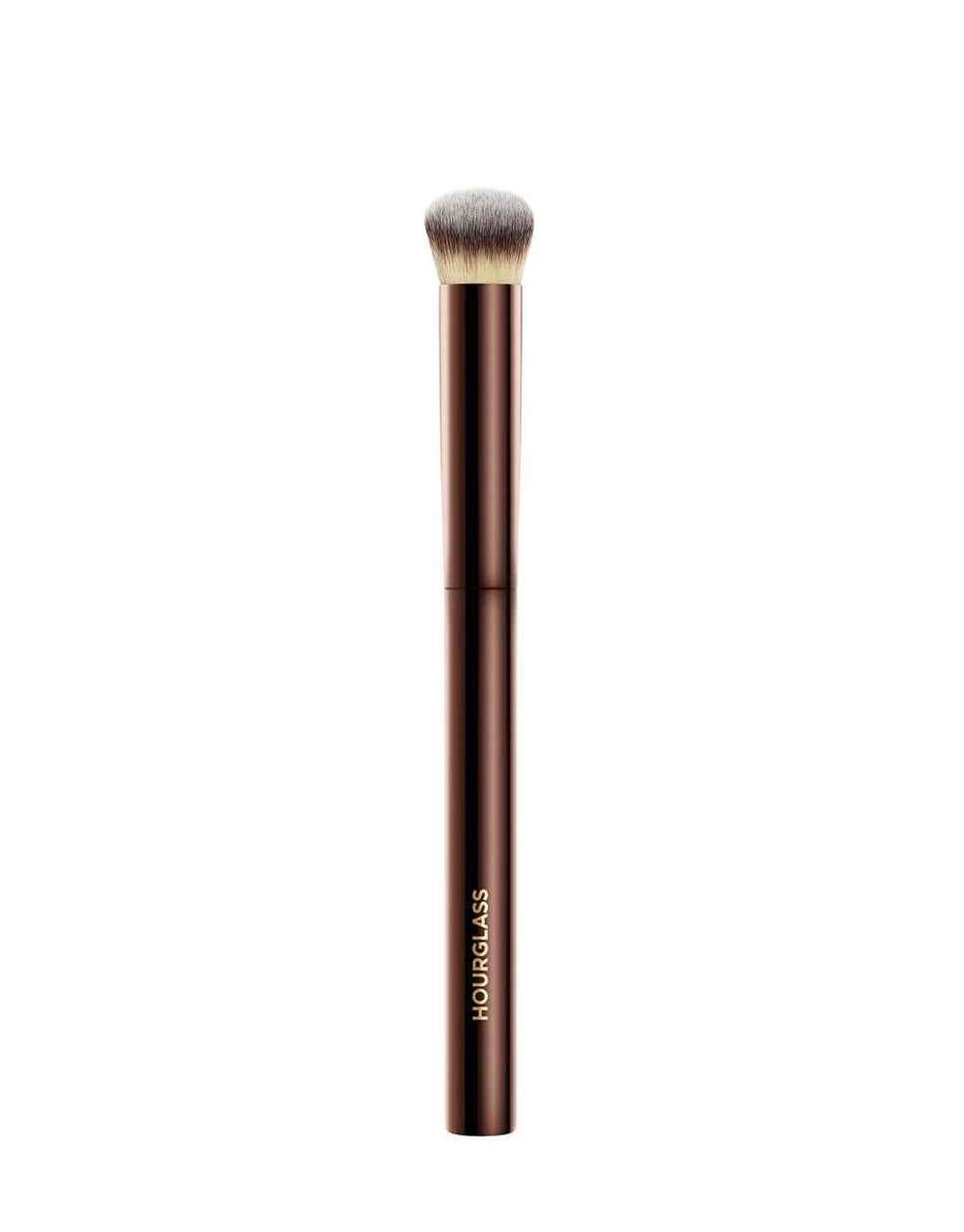 Hourglass Vanish brush half-moon bristles for precise, seamless blending with liquids and creams